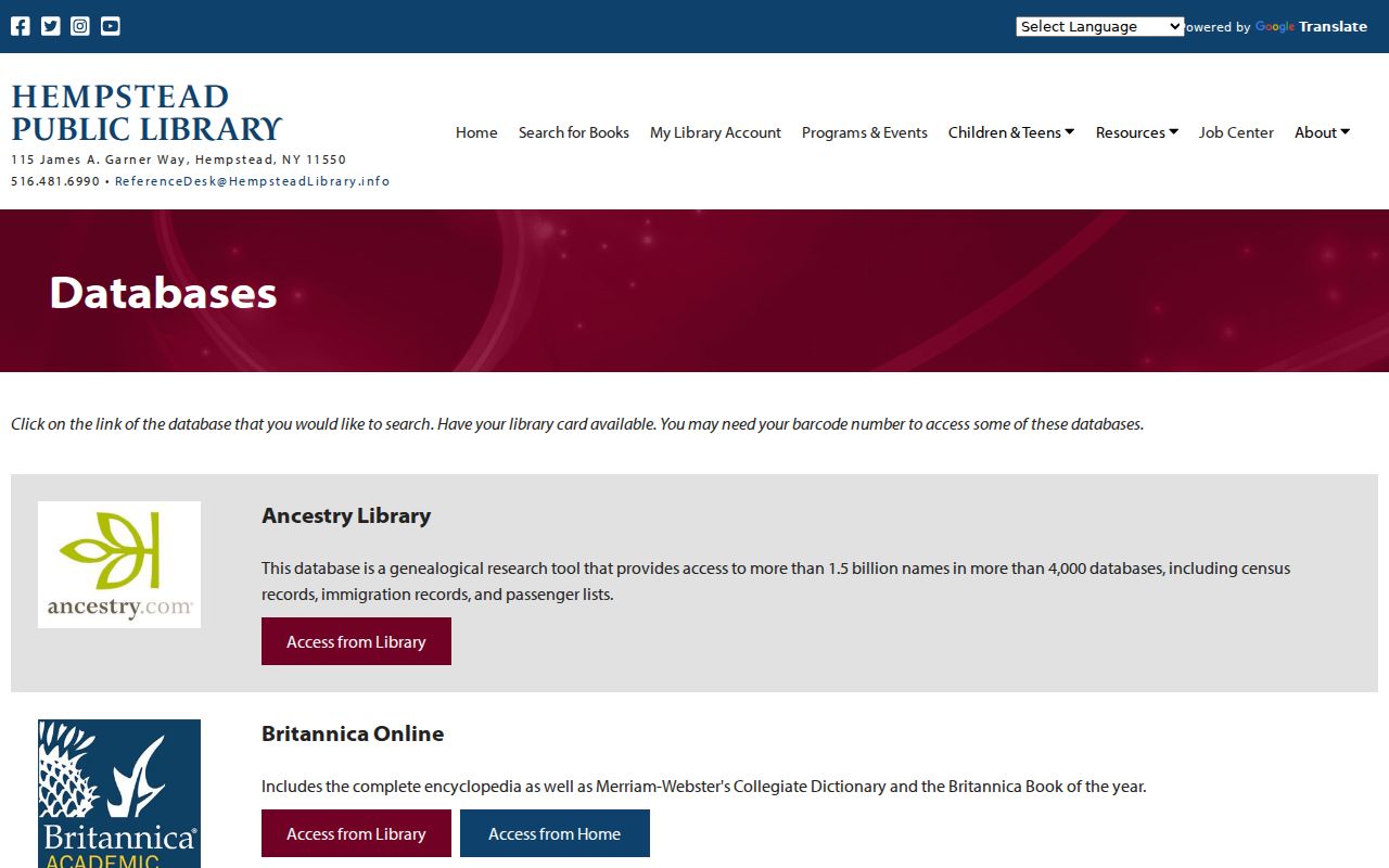 Hempstead city directory research at the Hempstead Library genealogy resources